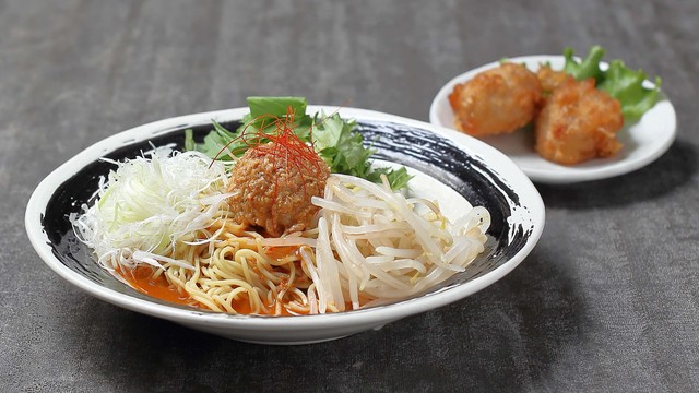 冷やし担々麺+から揚げセット